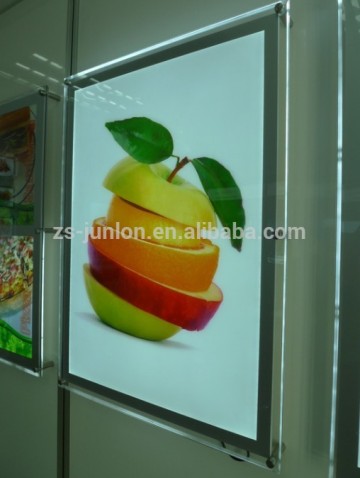 Restaurant Advertising Acrylic Slim Crystal Frame Light Box