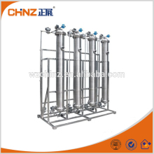 Counter-current resin ion exchange column