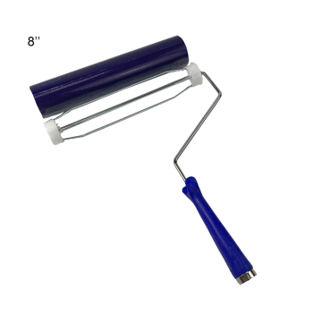 8-inch Blue Dust Control Perforated Peelable Sheets - Industrial PE Film Sticky Dust Collector Roller