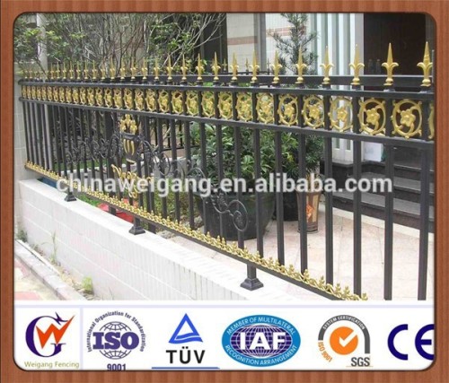 Decorative wrought iron fence parts