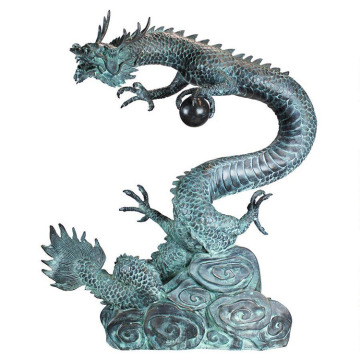 High quality casting antique bronze dragon