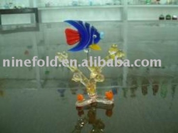 Glass fish ( handmade craft , glass decoration )