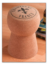 champagne cork stool