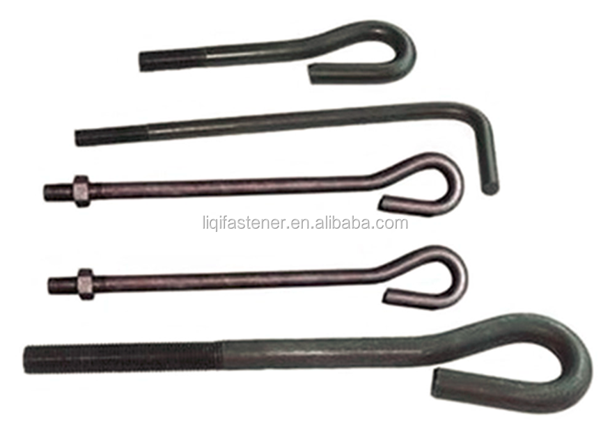 Factory Foundation Anchor Bolts carbon steel L/J / U / I Shape