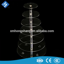 7 Tier Round Acrylic Cake Stands Dessert Display Racks in Large Parties