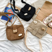 Cute Japanese Vintage Doll Plush Cat Bag