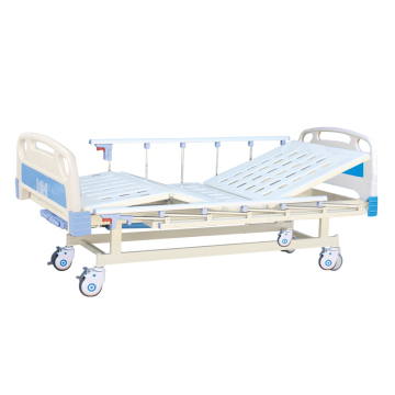 Two function manual 2 cranks hospital care bed
