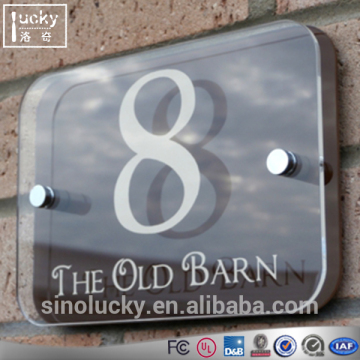 Address Plaque Plate Acrylic Door Number sign