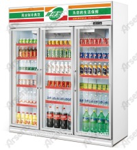 1600L commercial beverage display refrigerator