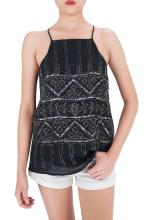 Fashion Sequin and Beads Party Tank Tops