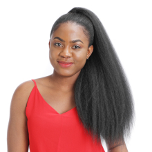 Yaki Synthetic Kinky Straight Ponytails Hair Extensions With Drawstring  Ponytails for Black women
