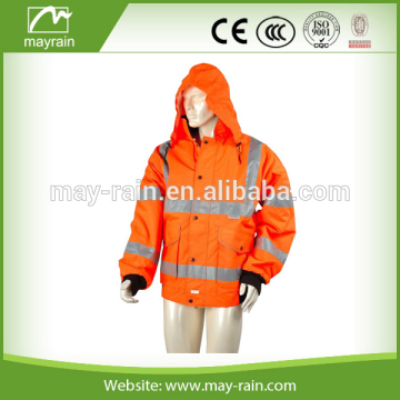Hot Sale Orange Safety Reflective Jacket of Young Men