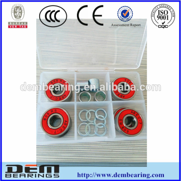 8pcs skatboard bearing 608RS with bearing sapcers and speed washer