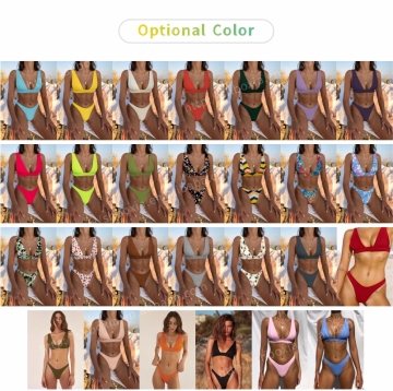 Sustainable Affordable 2-Piece Swimsuit - Cameltoe Kill Black Bikini