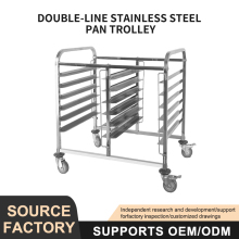 Stainless Steel Kitchen Food Bread Trolley