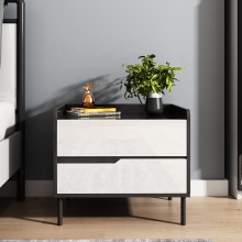 Modern Minimalistic Bedroom Furniture: Customized Cabinet Storage & Night Stands