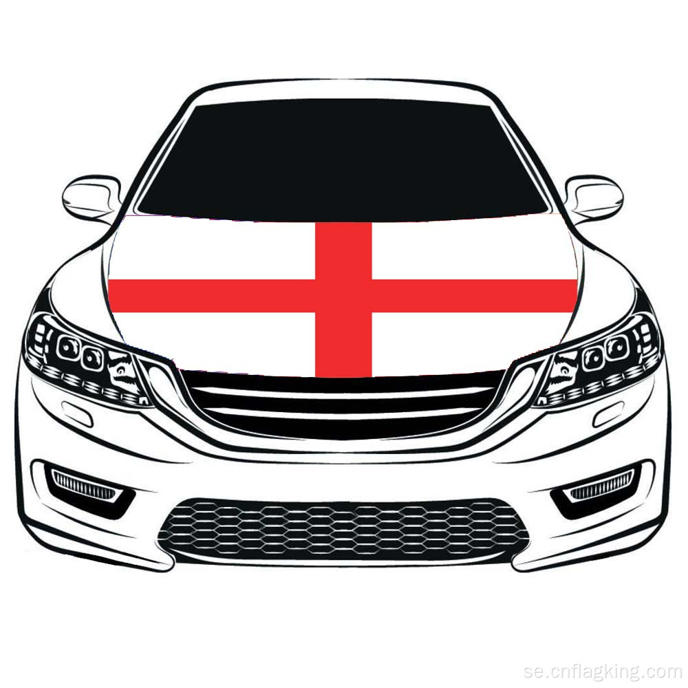 Världsmästerskapen England Flag Car Hood Flag 100% Polyester 100 * 150cm