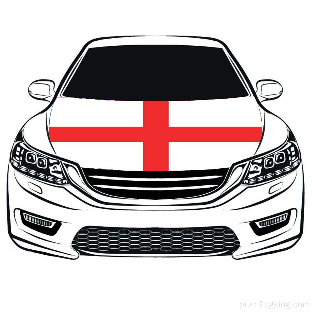 A bandeira do capô do carro da bandeira da Inglaterra da Copa do Mundo 100% poliéster 100 * 150cm