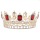 Large Red Rhinestones Bridal Tiara Queen Crown