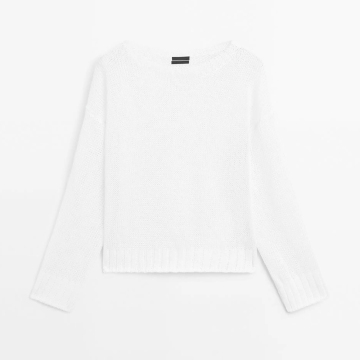 Women's 100% linen knitted sweater