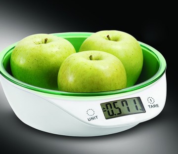 Digital Food Scale: Fresh Electronic Kitchen Scale with Bowl