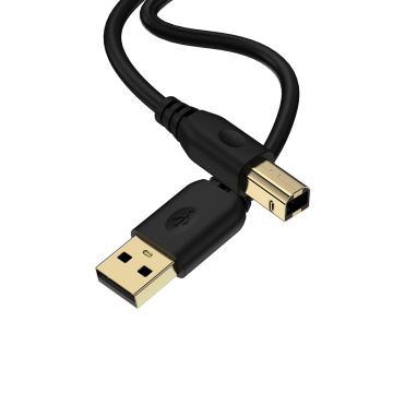 USB 0 Computer Cable: USB-A to USB-B Cable