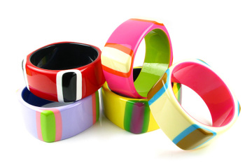 Fashion Women Polyester Bangles, Polyester Bracelets