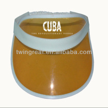 yellow sun visor cap