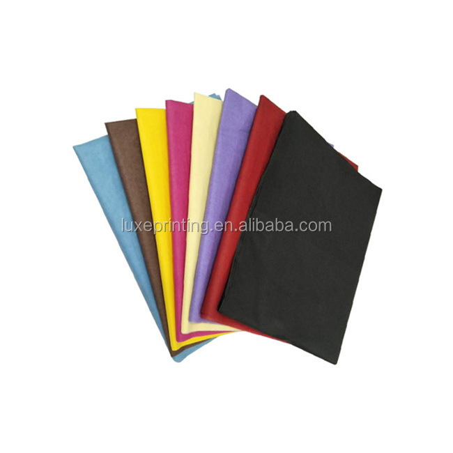 Fashionable colorful 17gsm acid free custom printed hot pink plain tissue paper