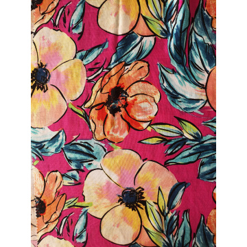 Hand-draw Rayon Challis 30S Light Printing Fabric