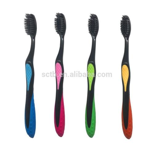 Hot Selling Deep Cleaning Bamboo Charcoal Feature Adult Toothbrush