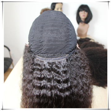 Glue-Less Lace Front Indian Remi Human Hair Wig for Black Women