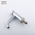 Push-type long curved mouth Delay Action Pillar Faucet