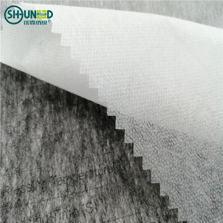 Newest 100% polyester high quality non-woven fusing fabric interlining