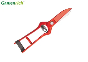 7”(180mm) Drop Forged Garden Pruning Shear With Serrated Teeth / Pruning Scissor Tool