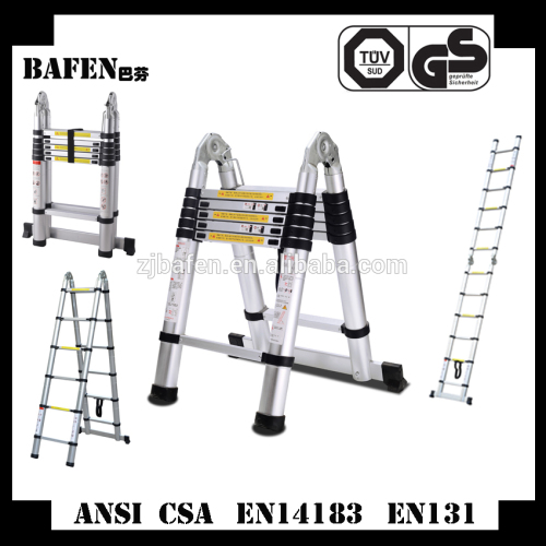Easyfashion 12.5FT multipurpose aluminum folding ladder extension