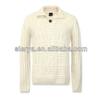 men's winter thick cable knitting pullover knitwear