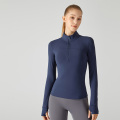 Mezza zip a livello equestre top