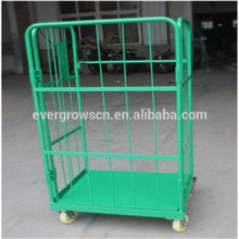China manufacture Stackable Roll Cage Wire Roll Cage Galvanized Roll Cage pallet