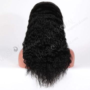 spanish wave jet black full lace wigs for african americans