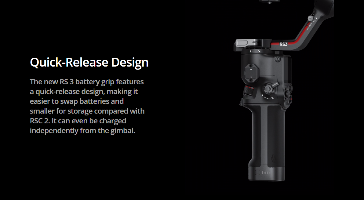 The new 2022 DJI RS 3 Handheld stabilizer 3kg heavy 1.8-inch touch color screen for 12 hours of battery life DJI RS 3