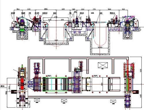 High Speed Coil Uncoiling-Slitting-Recoiling Line