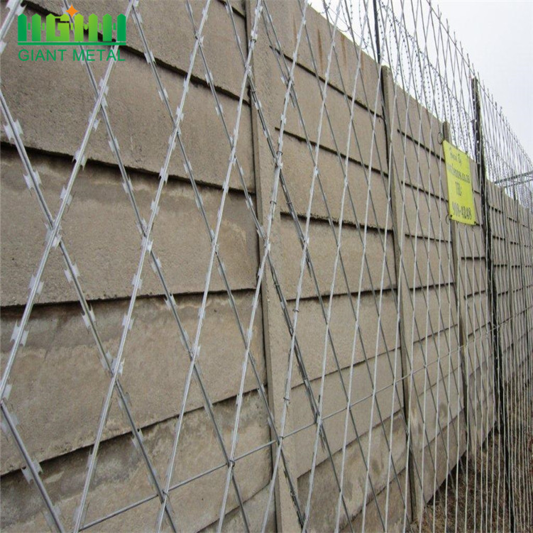 CBT-65 Galvanized razor barbed wire 450mm diameter