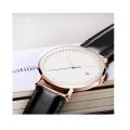 Lelaki Reka bentuk Jam Tangan Jepun Band Quartz Movement Leather