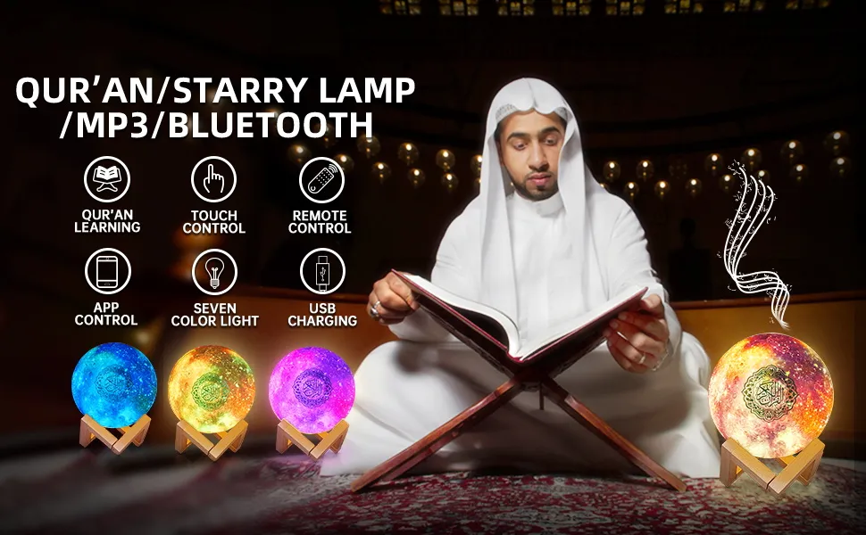 Ramadan Portable Quran Speaker with APP Control and Multi-Language Support