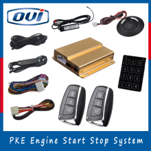 Brand new car engines one way door locks keyless go push button start stop with keyless entry remote starter PKE car alarm