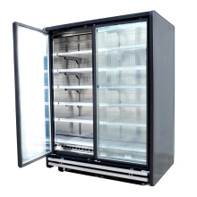Gabinetes de congelador de puertas de vidrio