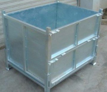 foldable galvanized turnover container