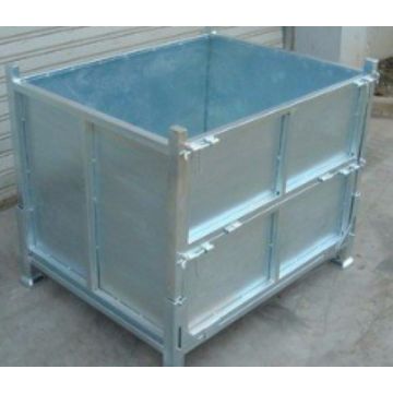 foldable galvanized turnover container