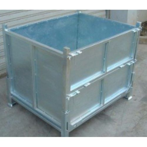 foldable galvanized turnover container